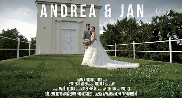 Svatební video Andrea & Honza – svatební kameraman Jamax