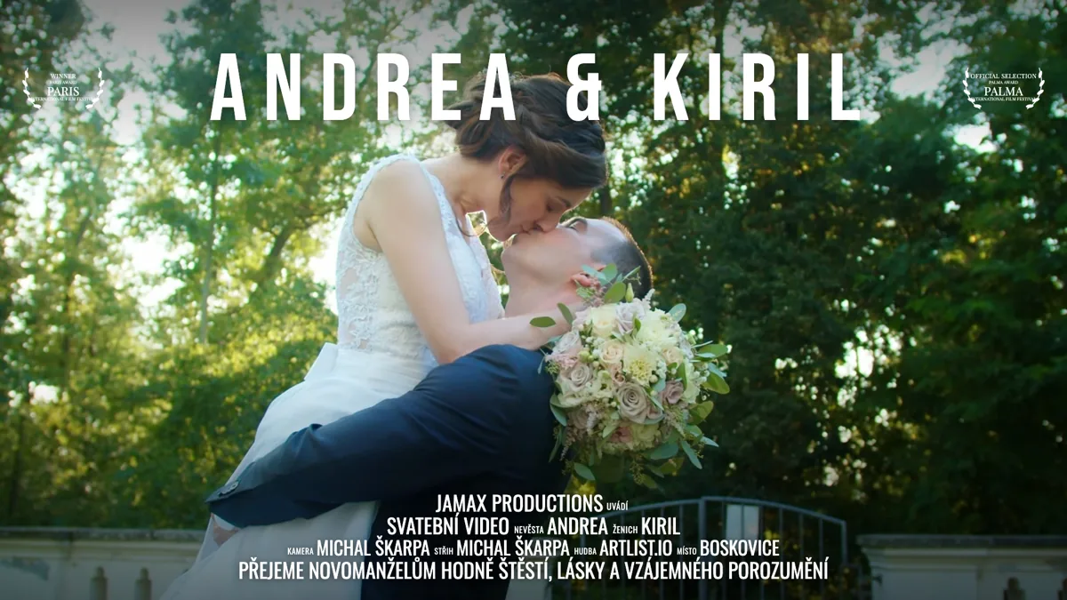 Svatební video Andrea & Kiril – Boskovice – svatební kameraman Jamax