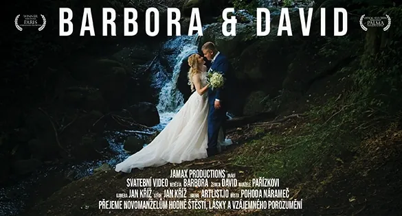 Svatební video Barbora & David – svatební kameraman Jamax