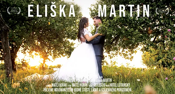 Svatební video Eliška & Martin – svatební kameraman Jamax