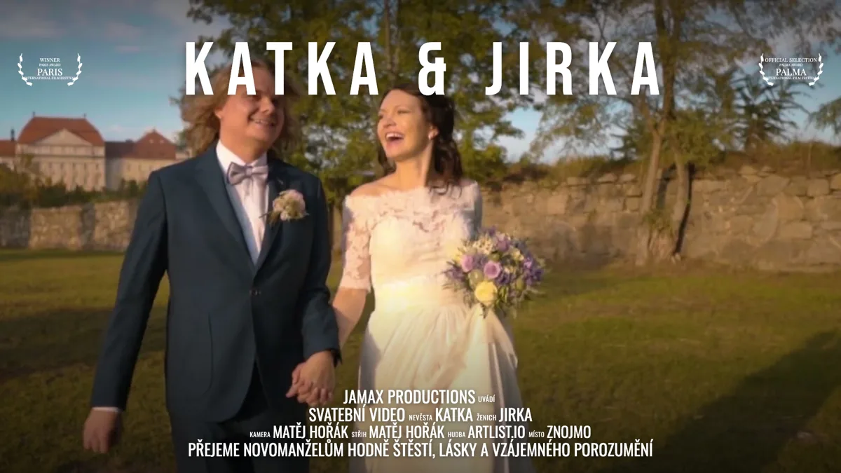 Svatební video Katka & Jirka – Znojmo – svatební kameraman Jamax