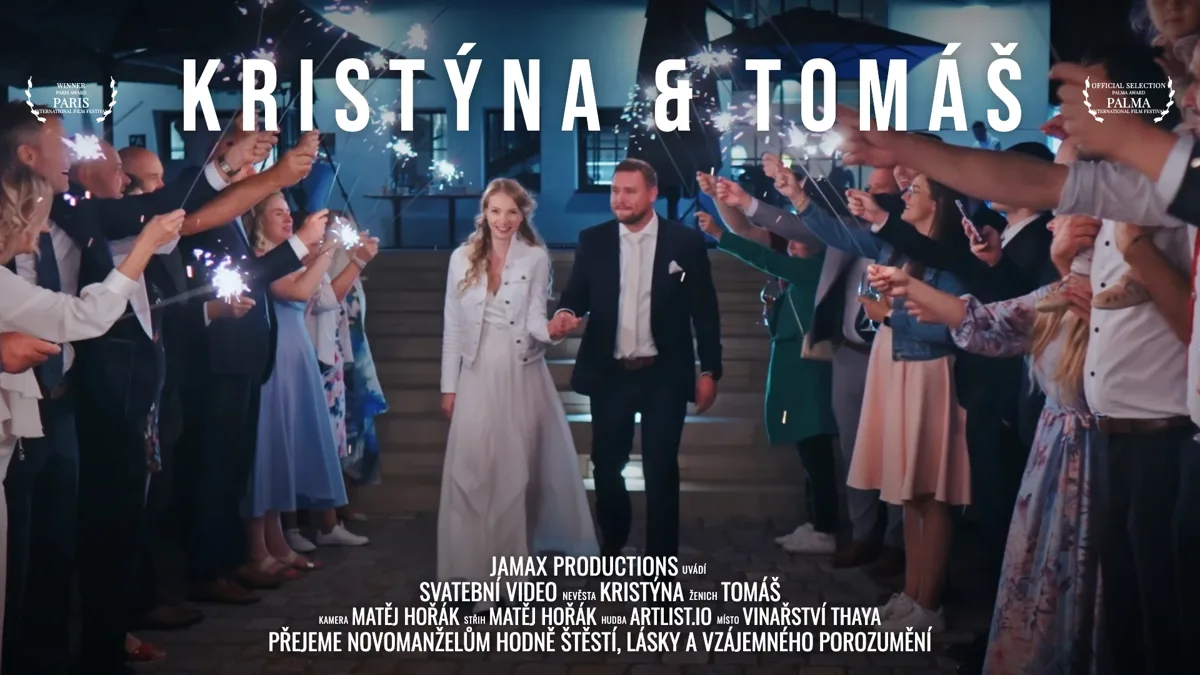 Svatební video Kristýna & Tomáš – Vinařství Thaya – svatební kameraman Jamax