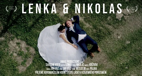 Svatební video Lenka & Nikolas – svatební kameraman Jamax