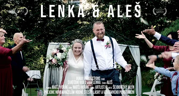 Svatební video Lenka & Aleš – svatební kameraman Jamax