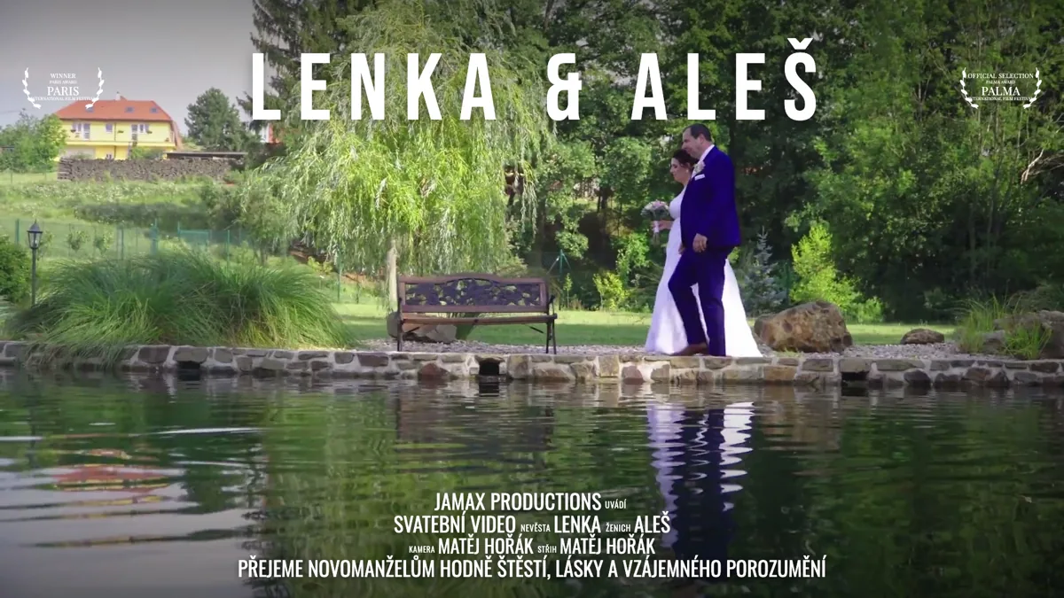 Svatební video Lenka & Aleš – svatební kameraman Jamax