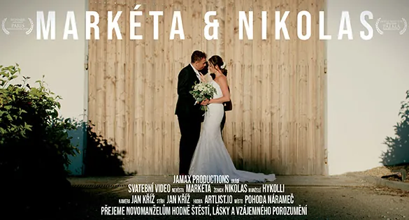 Svatební video Markéta & Nikolas – svatební kameraman Jamax