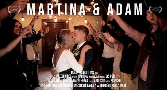 Svatební video Martina & Adam – svatební kameraman Jamax