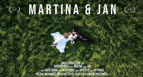 Svatební video Martina & Jan – svatební kameraman Jamax