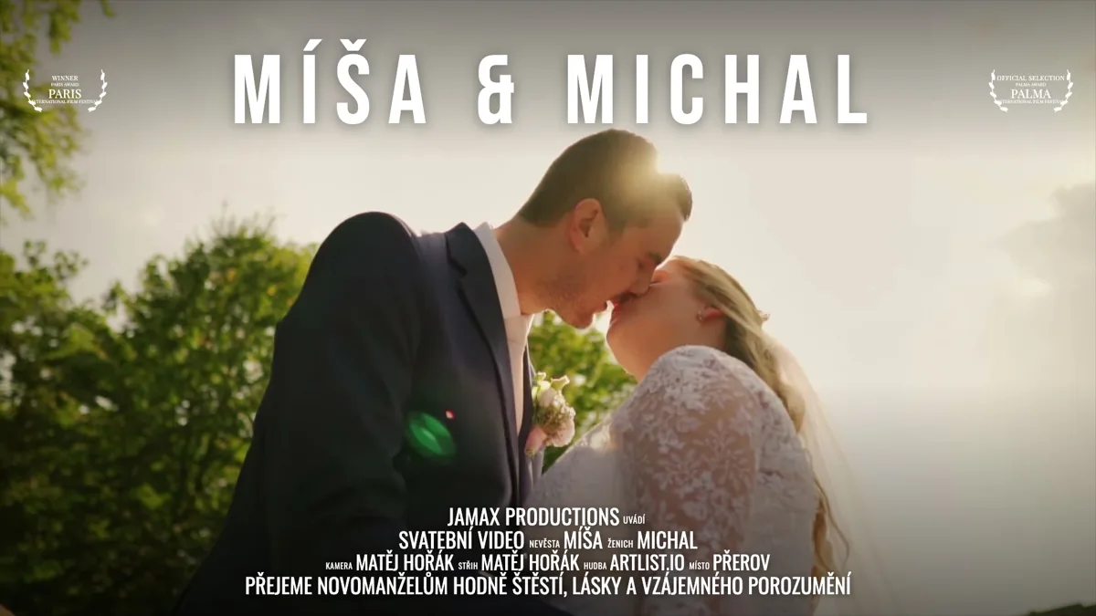 Svatební video Míša & Michal – Přerov – svatební kameraman Jamax