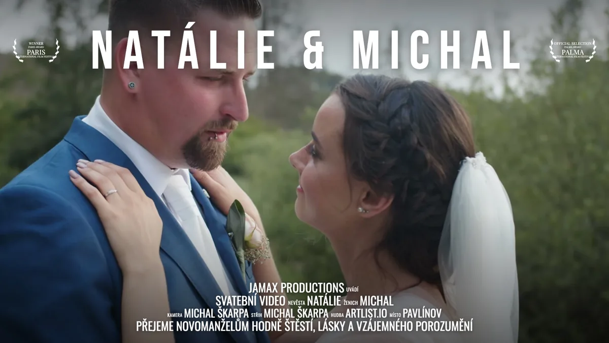 Svatební video Natálie & Michal – Pavlínov – svatební kameraman Jamax