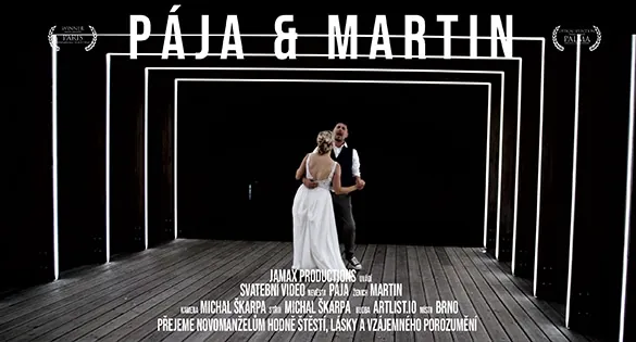 Svatební video Pája & Martin – svatební kameraman Jamax