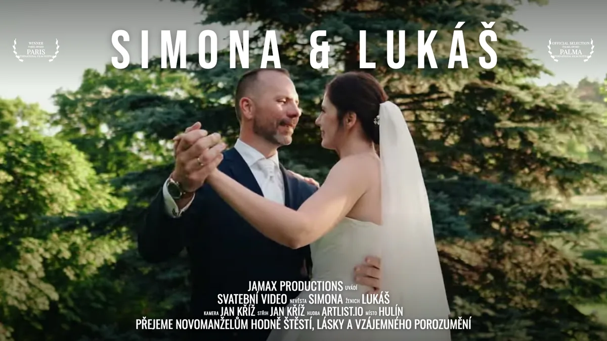 Svatební video Simona & Lukáš – Hulín – svatební kameraman Jamax