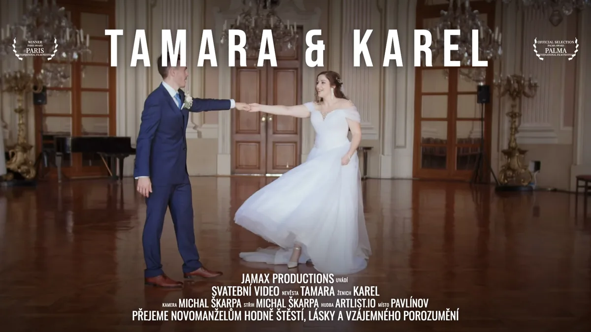 Svatební video Tamara & Karel – Zámek Slavkov u Brna – svatební kameraman Jamax