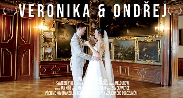 Svatební video Veronika & Ondřej – svatební kameraman Jamax